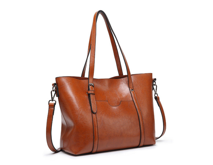 High-Capacity Shoulder & Crossbody Bag with Multiple Compartments