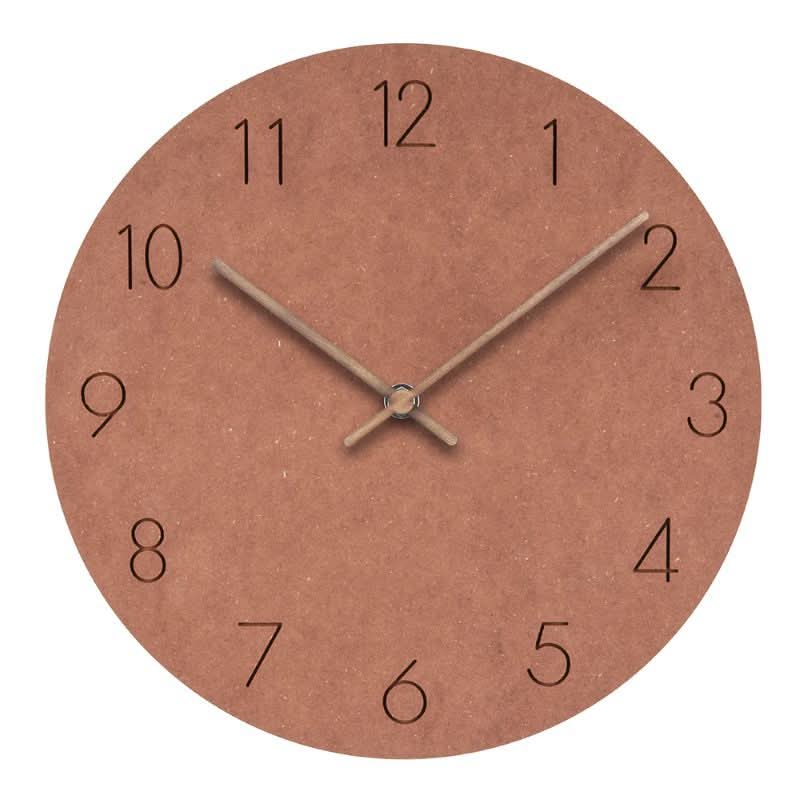 Minimalist Silent Wall Clock with MDF Frame for Modern Interiors