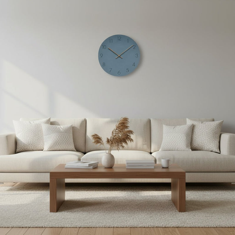 Minimalist Silent Wall Clock with MDF Frame for Modern Interiors
