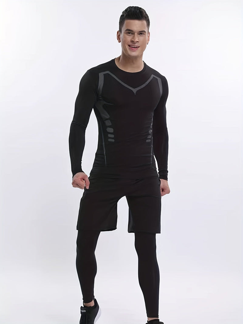 Velocity Pro Men's Thermal Sports Shirt – Breathable, Warm, and Performance-Oriented