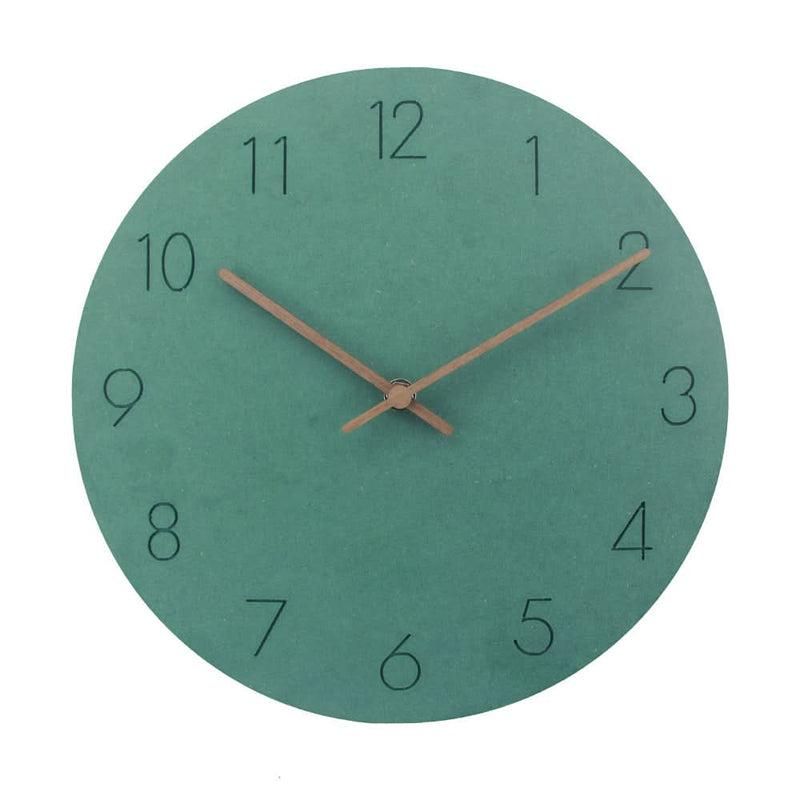 Minimalist Silent Wall Clock with MDF Frame for Modern Interiors