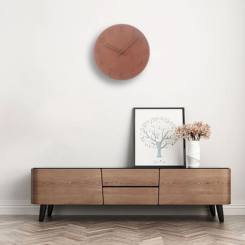 Minimalist Silent Wall Clock with MDF Frame for Modern Interiors