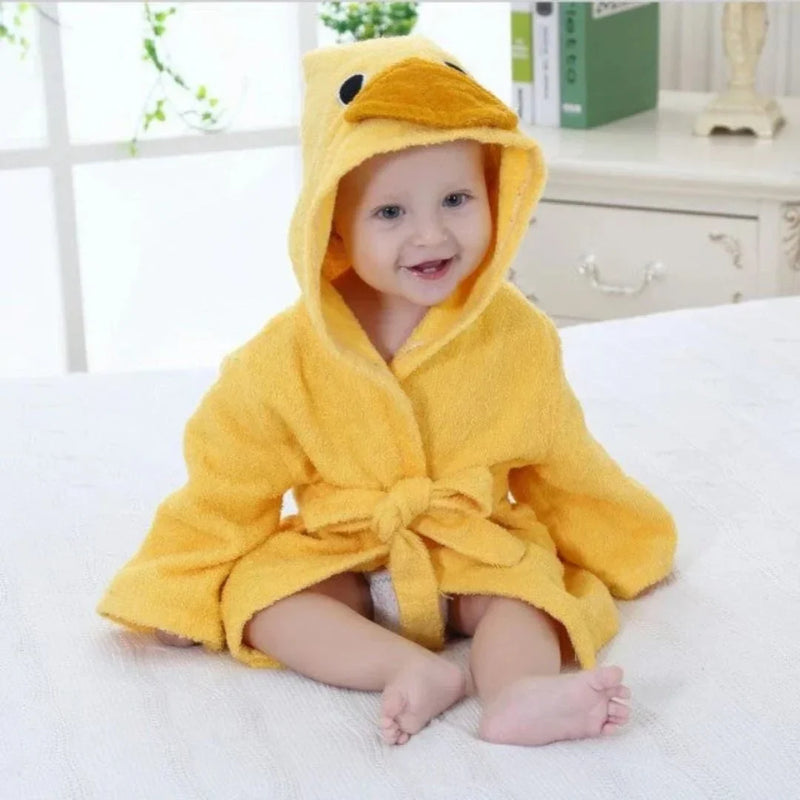 Hooded Animal Bathrobe for Babies and Toddlers