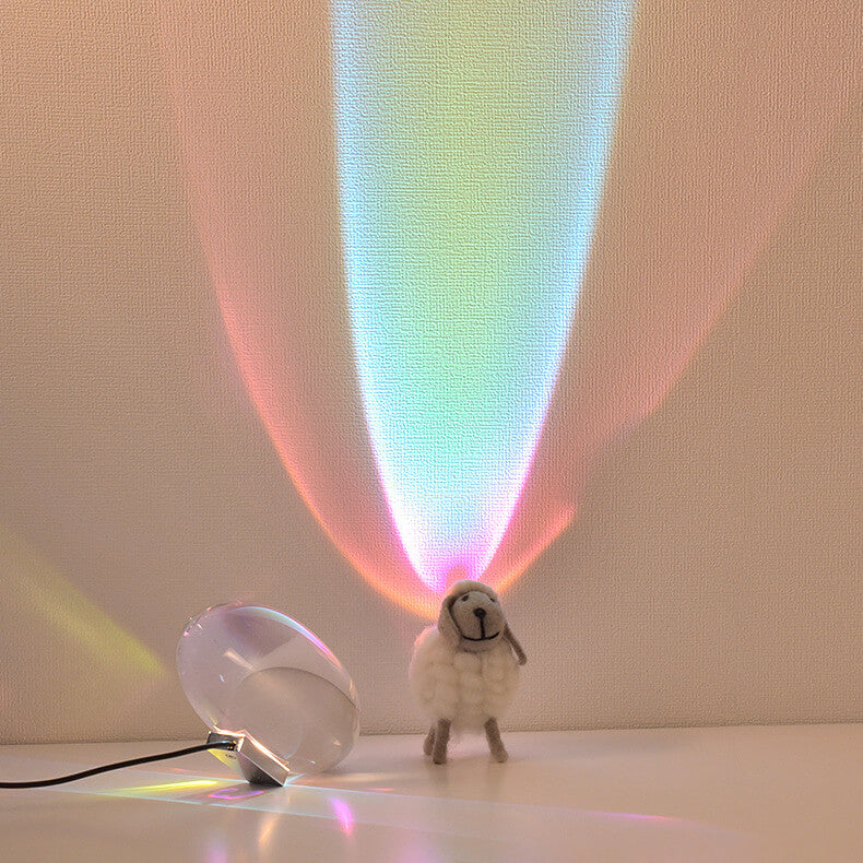 Crystal Projection Table Lamp with Remote Control