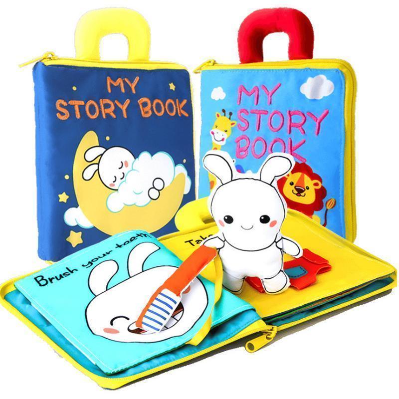 3D Interactive Early Learning Soft Cloth Book