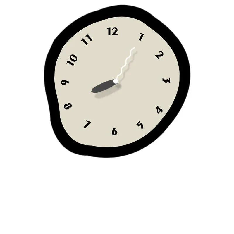 Modern Design Wall Clock with Organic Shape and Silent Mechanism