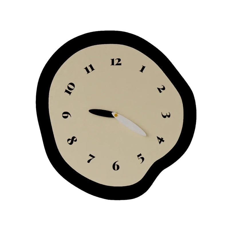 Modern Design Wall Clock with Organic Shape and Silent Mechanism