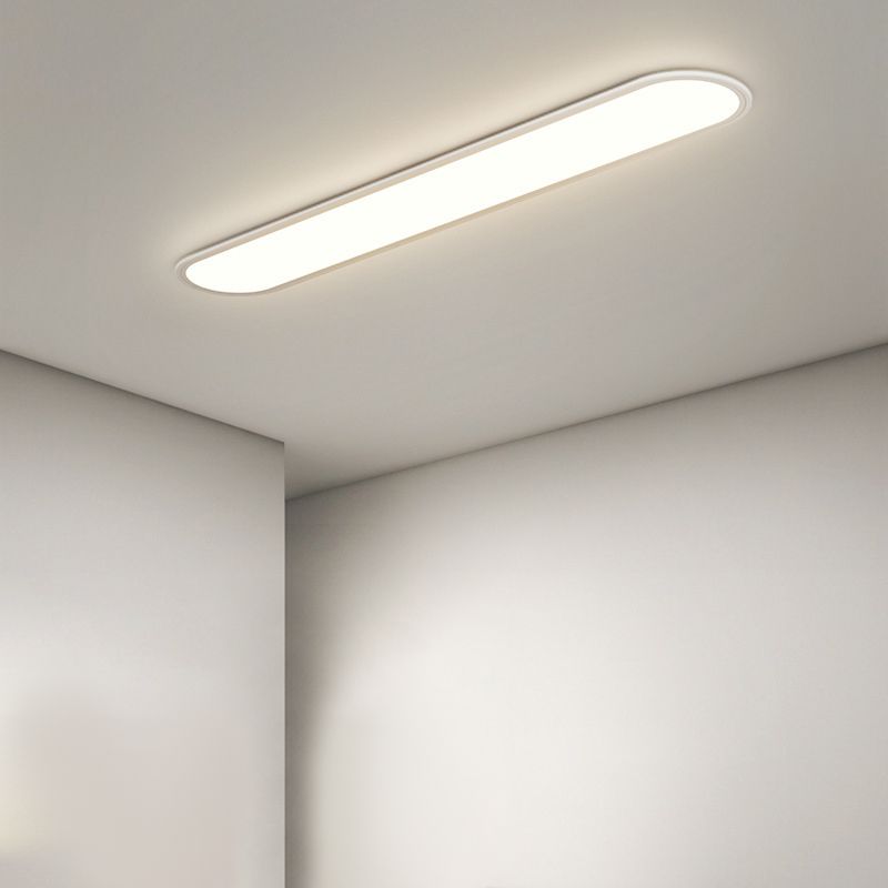 Oval LED Flush-Mount Ceiling Light with Dimmable Options