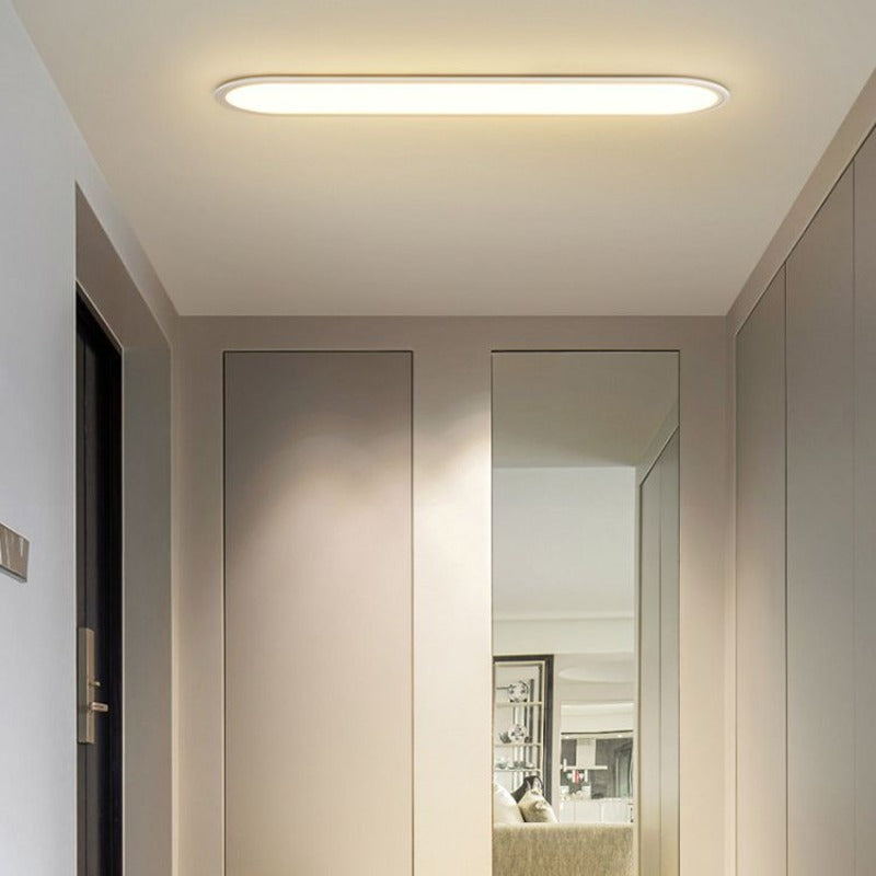 Oval LED Flush-Mount Ceiling Light with Dimmable Options