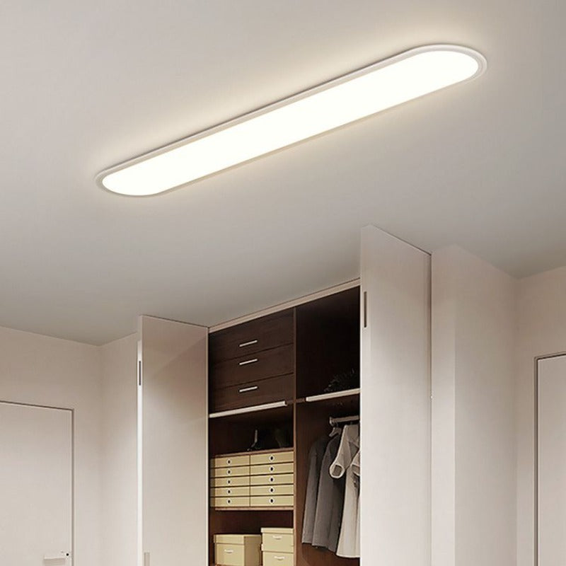 Oval LED Flush-Mount Ceiling Light with Dimmable Options