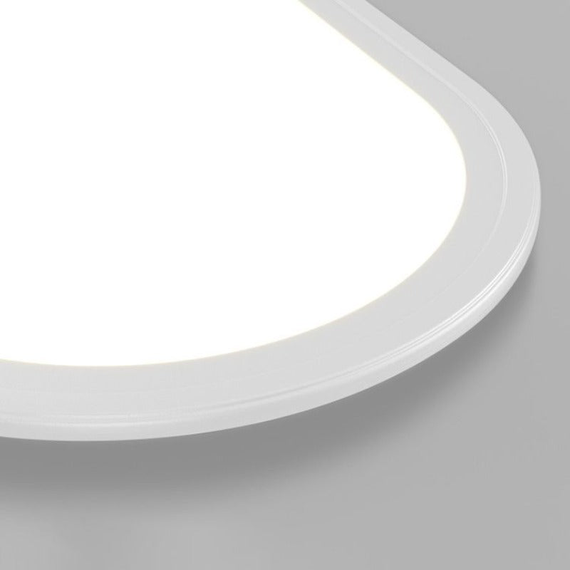 Oval LED Flush-Mount Ceiling Light with Dimmable Options