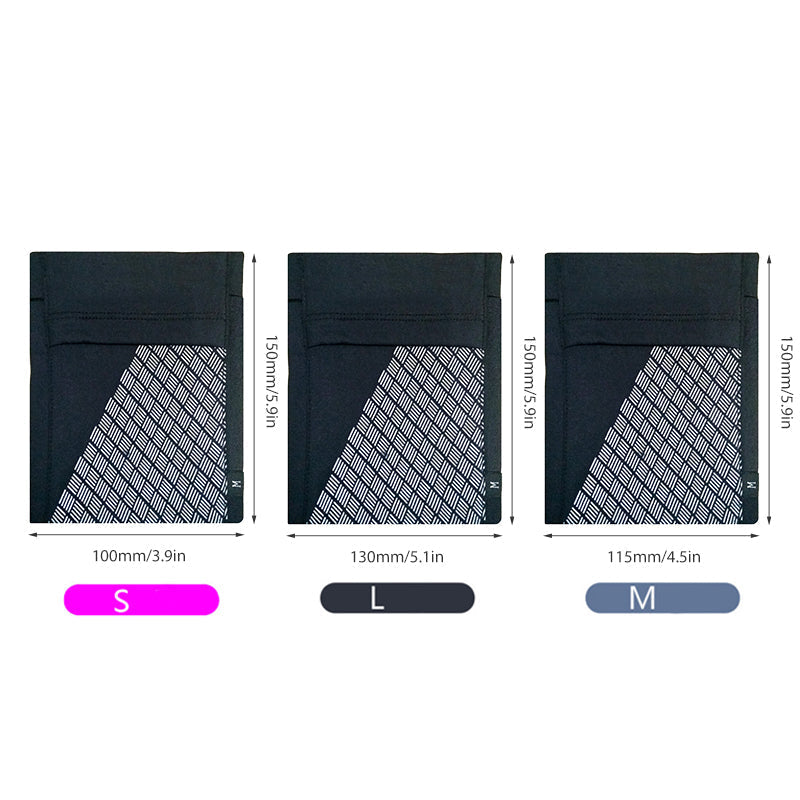 Stretch Phone Armband with Dual Pockets for Running
