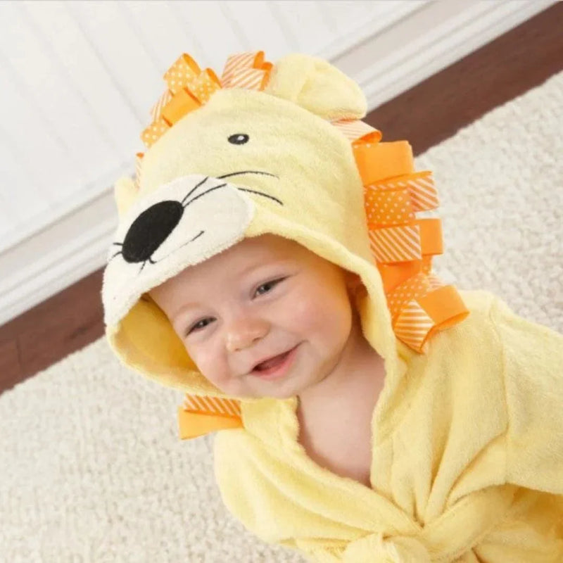 Hooded Animal Bathrobe for Babies and Toddlers