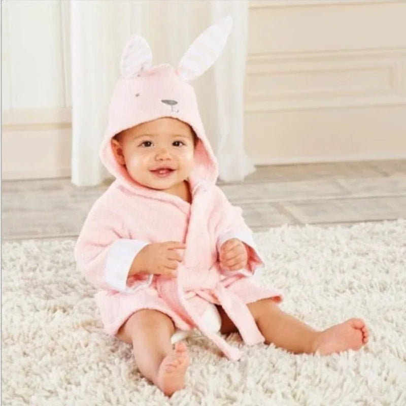 Hooded Animal Bathrobe for Babies and Toddlers