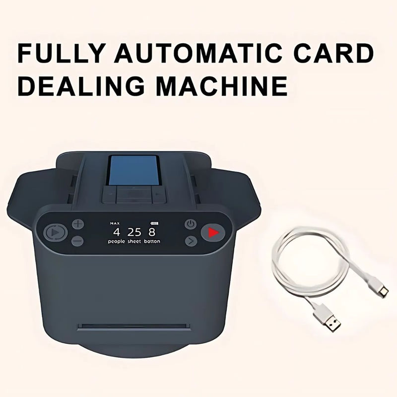 Automatic Card Shuffling Machine and Dealer for Fast and Efficient Play