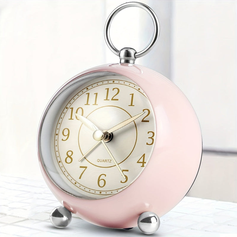 Vintage Analogue Alarm Clock with Night Light – Quiet and Clearly Readable