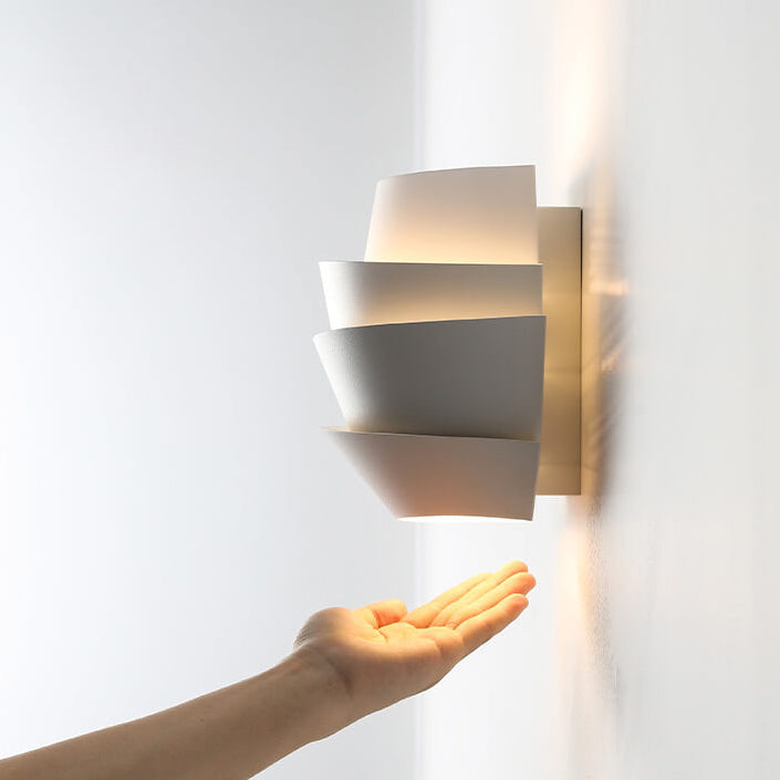 Scandinavian Wall Lamp with Double Light Points made of Iron