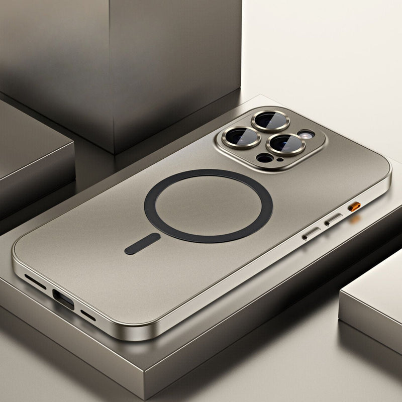 Magnetic Metal Phone Case for iPhone with Slim and Protective Design