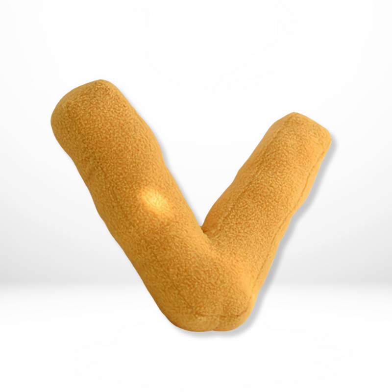 Decorative Alphabet Cushion with Velvet Texture for Home Interior