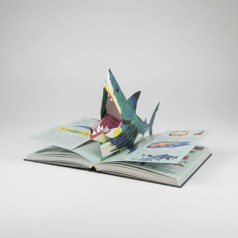 3D Pop-Up Dinosaurs Book with Interactive Pages for Children Edu