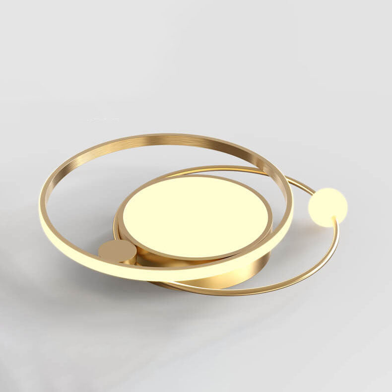 Modern LED Ceiling Light with Circular Design for Living Room and Bedroom