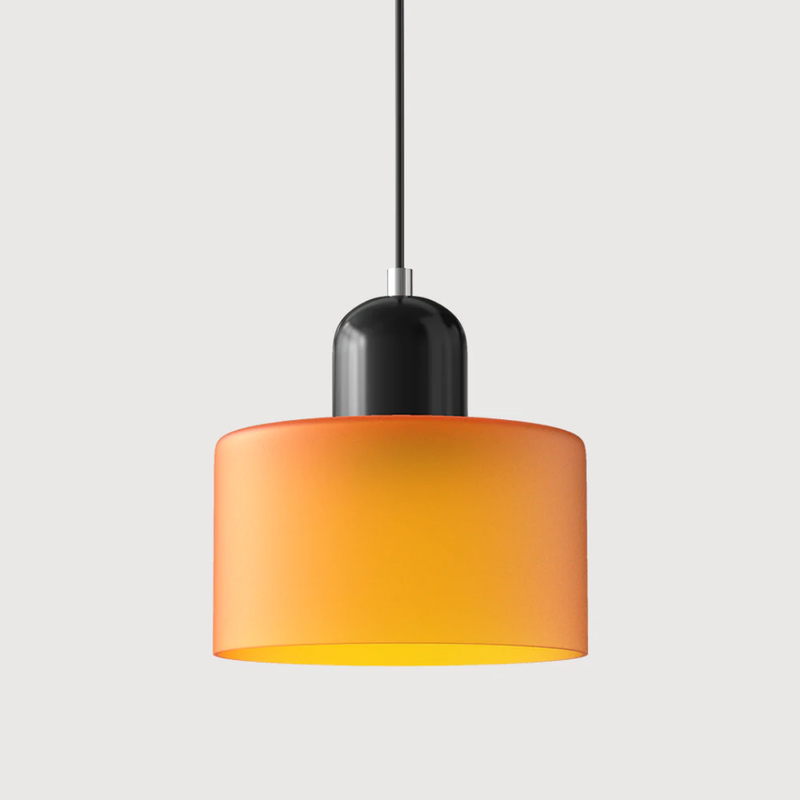 Retro Pendant Lamp with Glass Shade and Adjustable Cord for a Warm Atmosphere