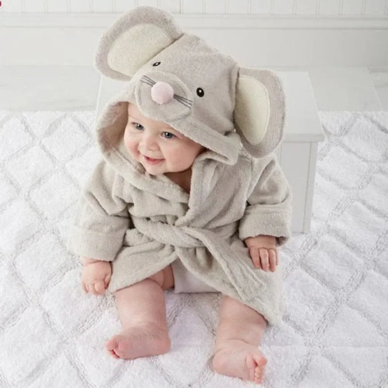 Hooded Animal Bathrobe for Babies and Toddlers