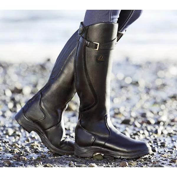Women’s Knee-High Riding Boots with Buckle Detail
