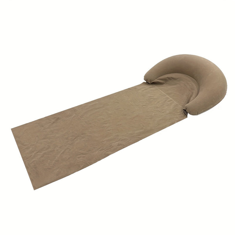 Comfortable Inflatable Beach Mat with Headrest for the Beach and Camping