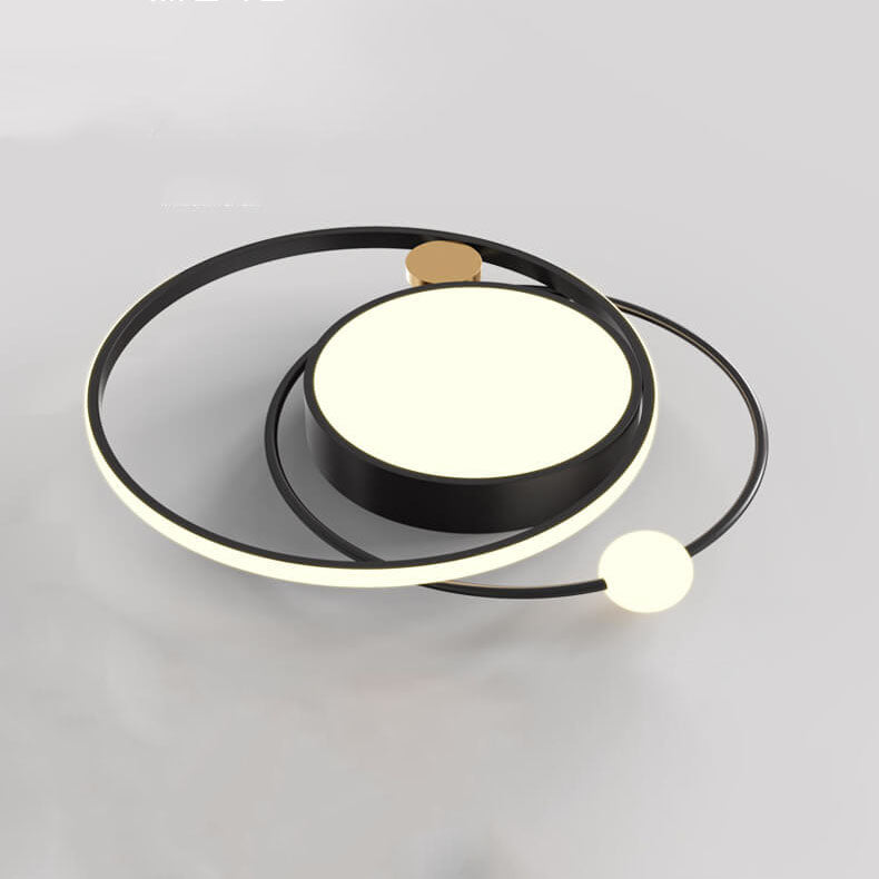 Modern LED Ceiling Light with Circular Design for Living Room and Bedroom