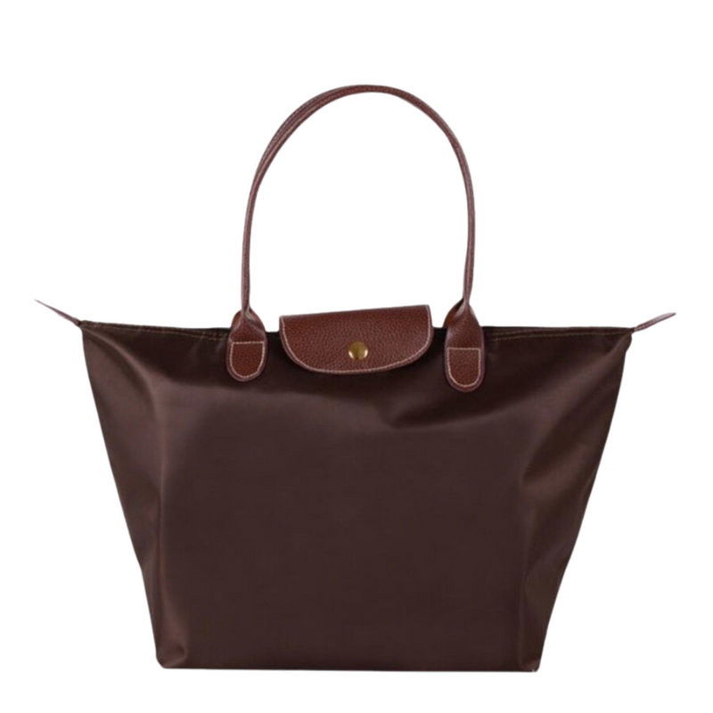 Luxury Leather Tote Bag for Women – Large Shoulder Bag with Zipper
