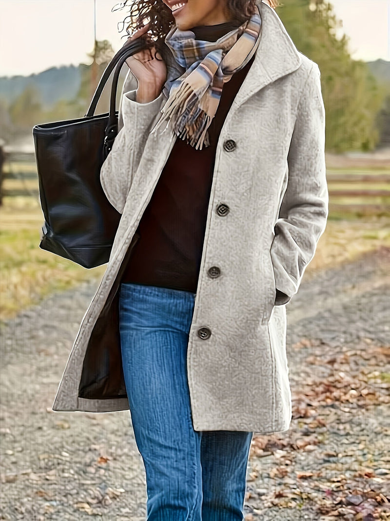 Elara Fleece Jacket - Elegant and Warm for Women in Autumn and Winter