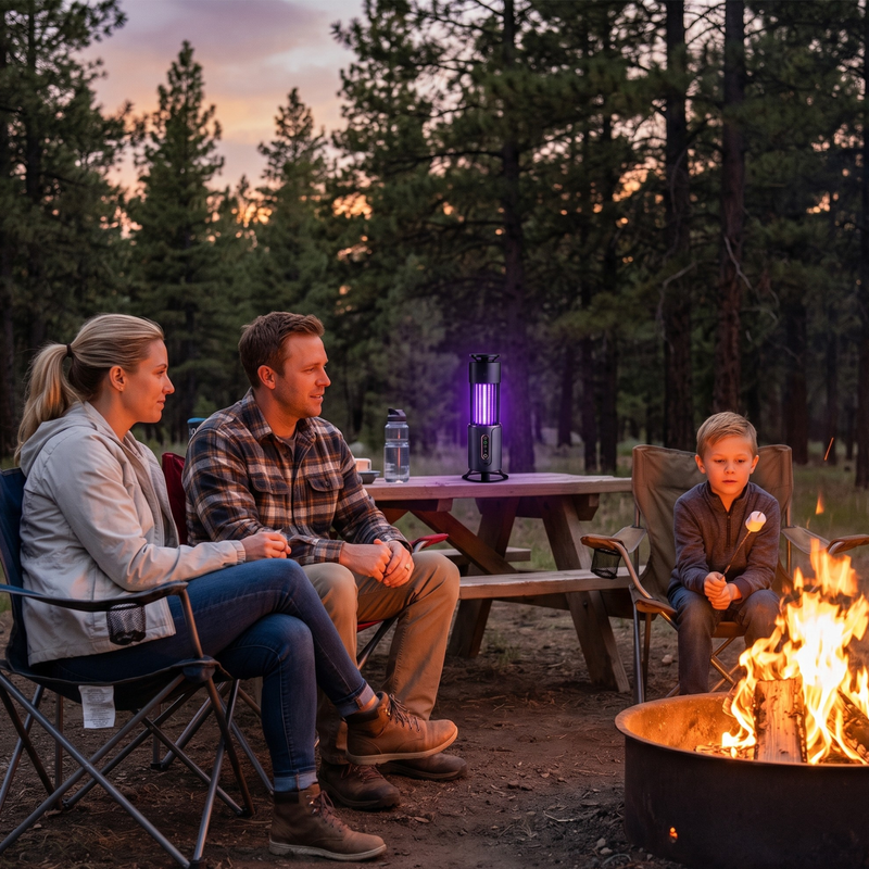Rechargeable UV Insect Zapper Lamp for Indoor & Outdoor Use