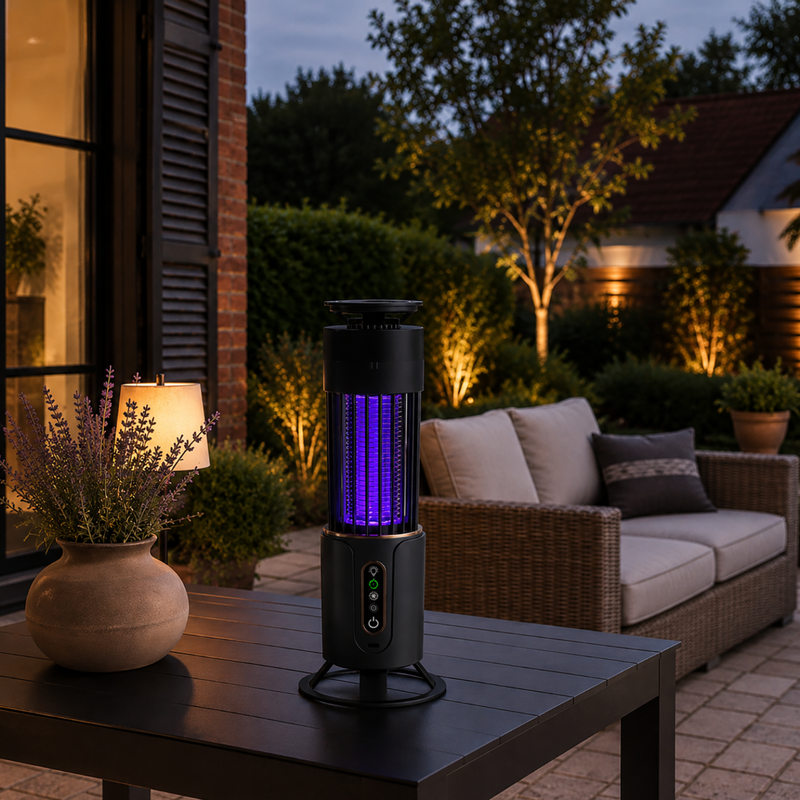 Rechargeable UV Insect Zapper Lamp for Indoor & Outdoor Use