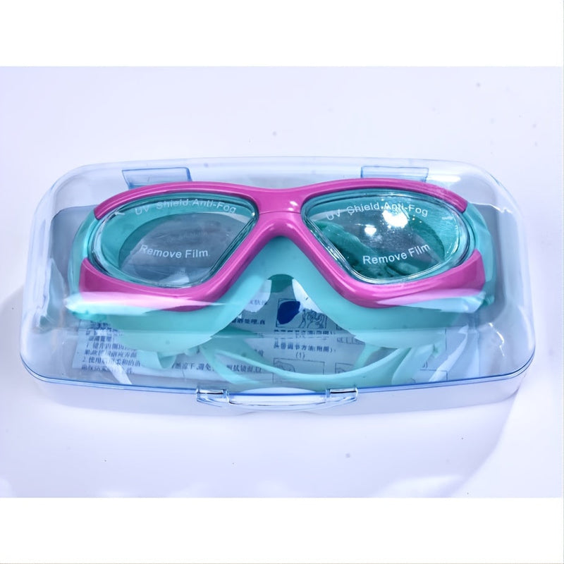 Kids Swim Goggles with Large Frame – Comfortable & Anti-Fog for Swimming Fun