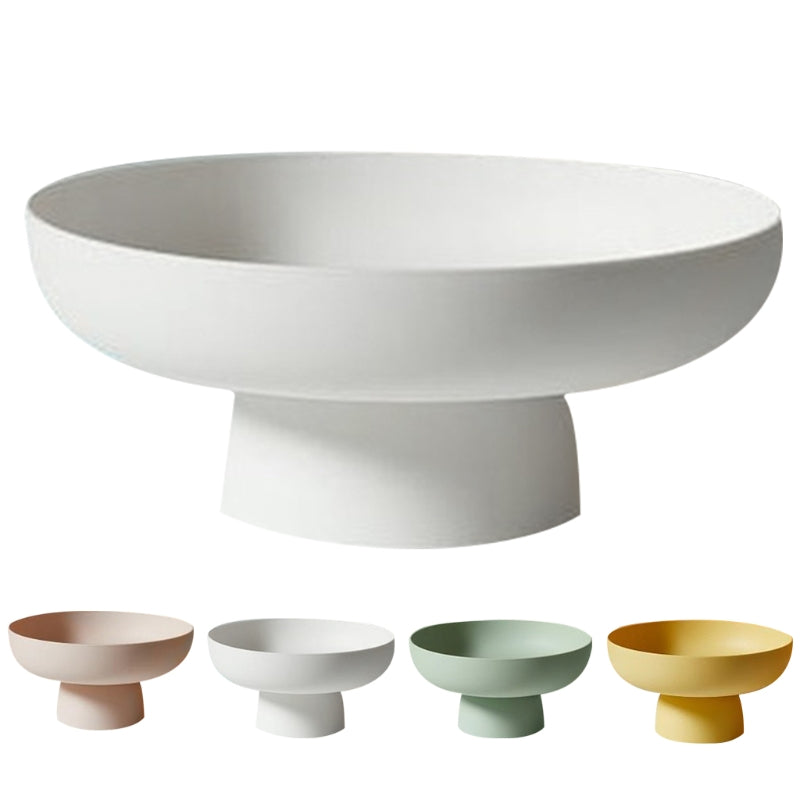Modern Oval Fruit Bowl with Drainage – Minimalist and Functional Design