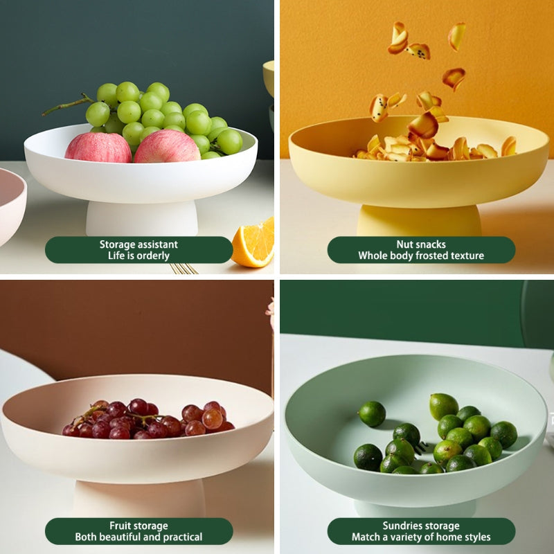 Modern Oval Fruit Bowl with Drainage – Minimalist and Functional Design