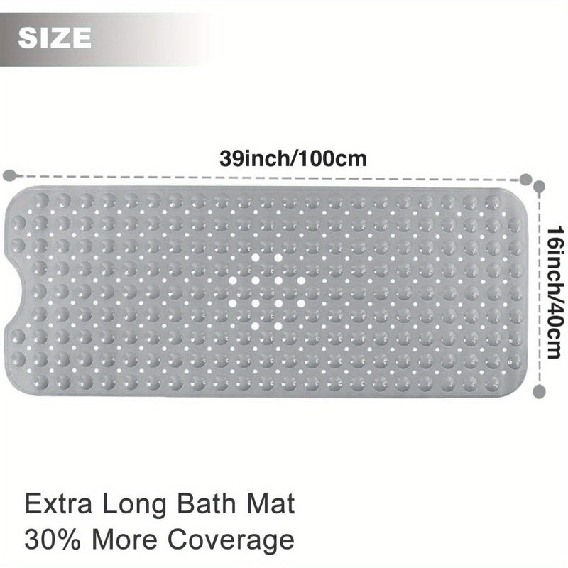 Extra Long Non-Slip Bath Mat - For a Safe Bathing Experience