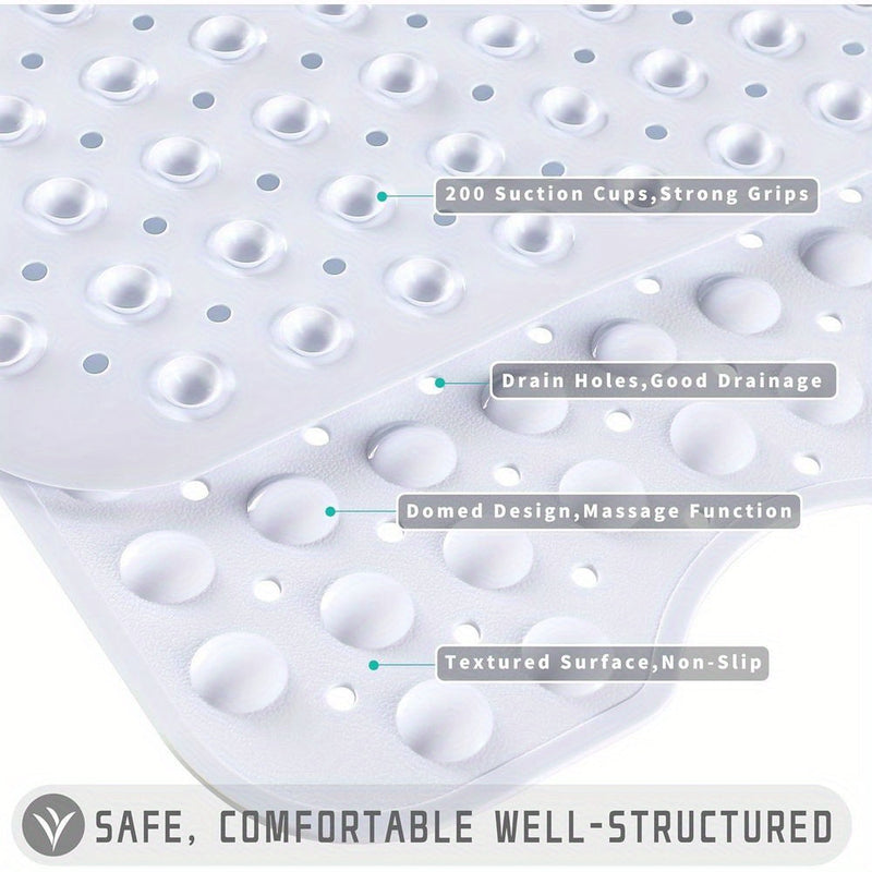 Extra Long Non-Slip Bath Mat - For a Safe Bathing Experience