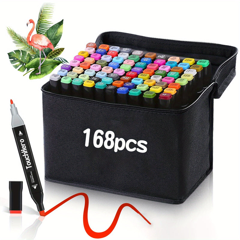 TouchHero 168 Colors Alcohol Markers Set – Professional and Versatile