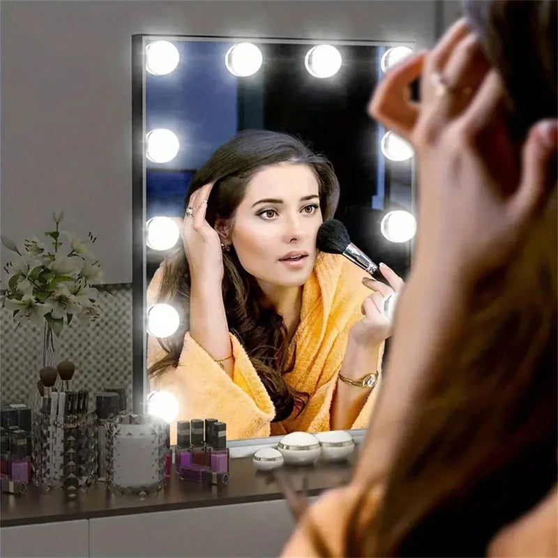 Dimmable LED Mirror Lighting with Light Balls and Adjustable Make-Up Lighting