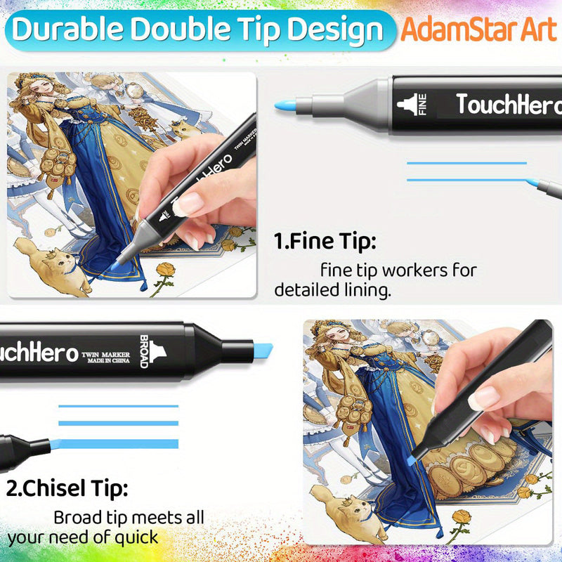 TouchHero 168 Colors Alcohol Markers Set – Professional and Versatile