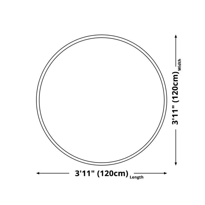 Children's Rocket Space Circular Bedroom Rug