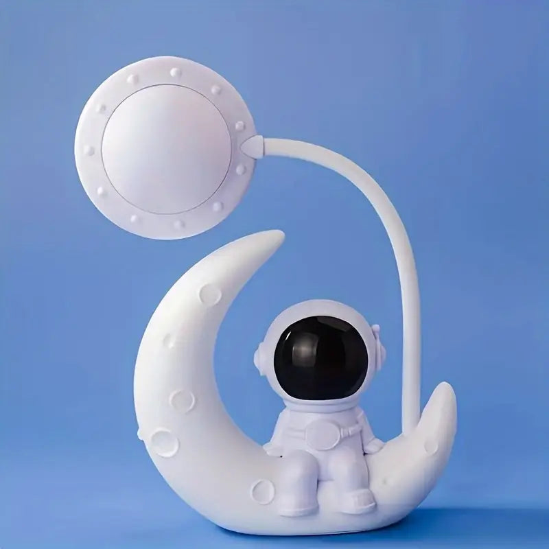 Astronaut Night Light with Moon Design for Playful and Soothing Ambient Lighting