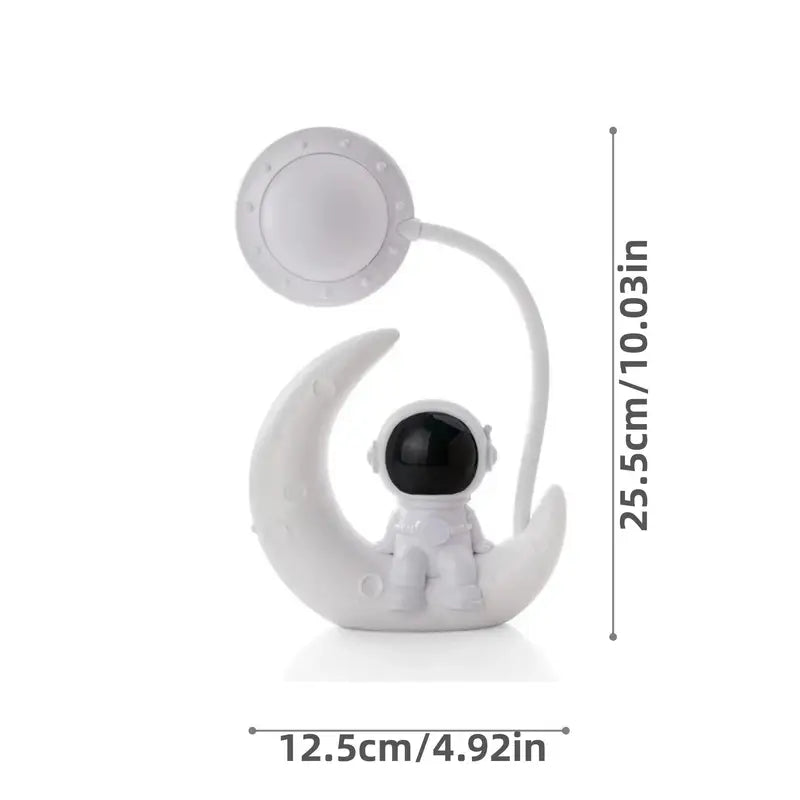 Astronaut Night Light with Moon Design for Playful and Soothing Ambient Lighting