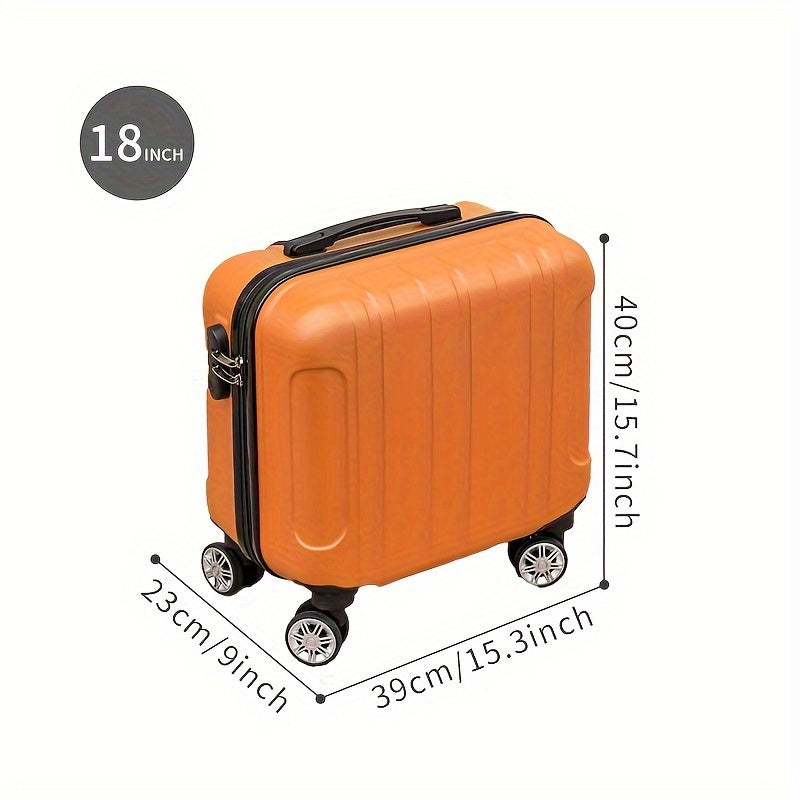 Stylish 18-Inch Suitcase – Airline Cabin Suitcase with Silent Spinner Wheels and Sturdy Construction