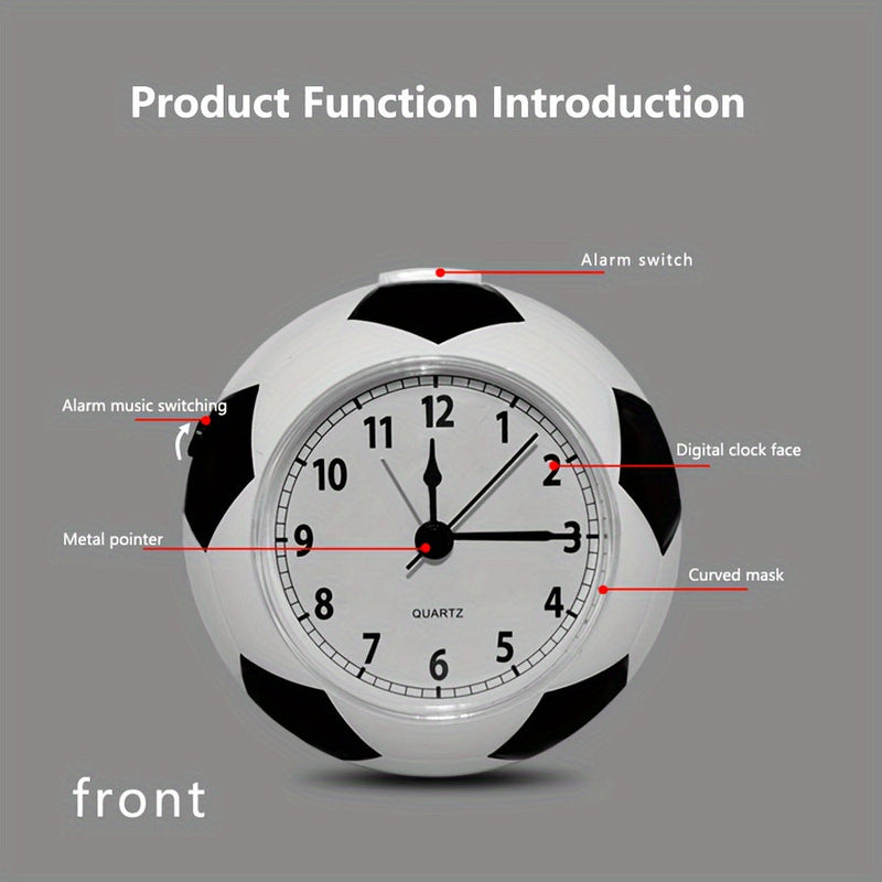 Creative Football-Shaped Alarm Clock – With Music and Unique Design for Young and Old