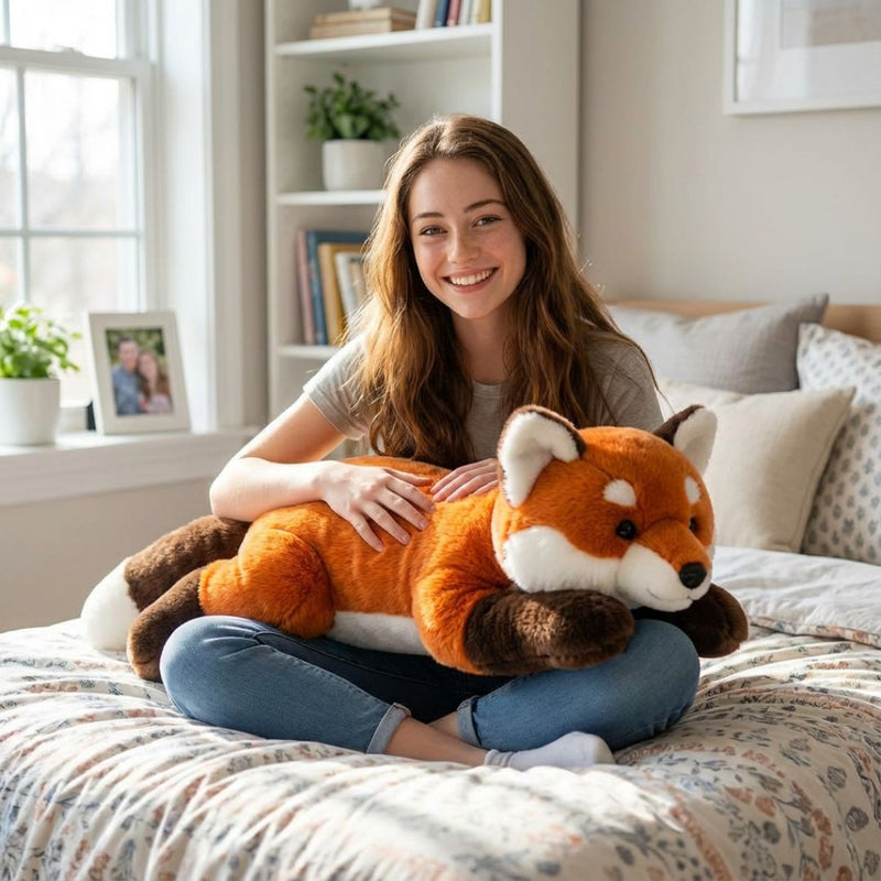 Soft Animal Cuddle Toy with Long Shape for Comfort and Relaxation