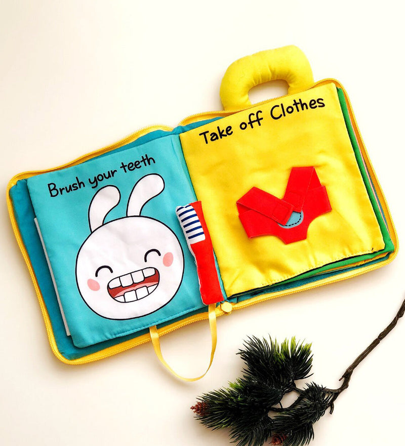 3D Interactive Early Learning Soft Cloth Book