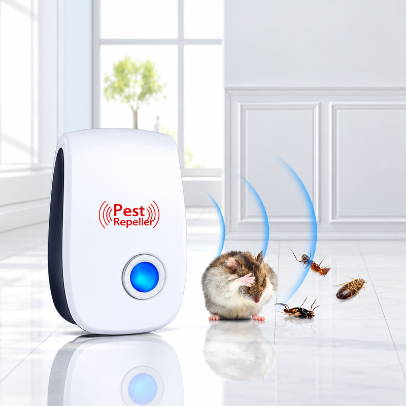 Ultrasonic & Electromagnetic Plug-In Pest Repeller